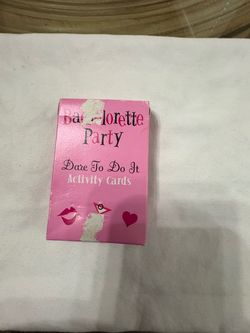 Bachelorette Party "Dare To Do It" Activity Card Game