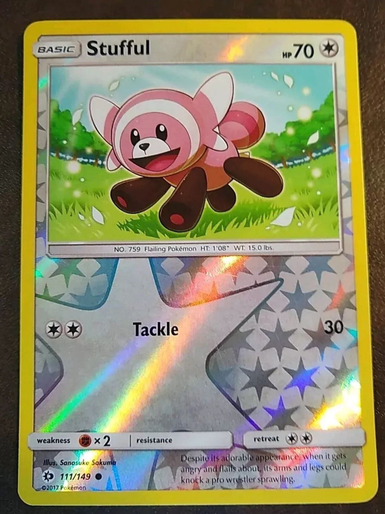 Stufful 111/149 Sm Base Set Reverse Holo