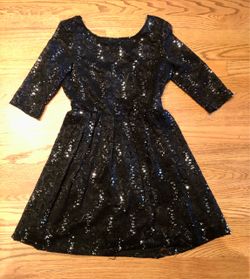 Jr. Black Sequence Dress size 5