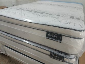 $200 Firm Or Soft Queen Pillow Top Mattress Only Brand New Free Delivery Same Day 