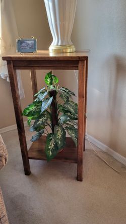 Wood Plant Stand