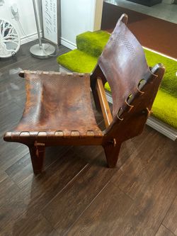 Mid-century leather chair