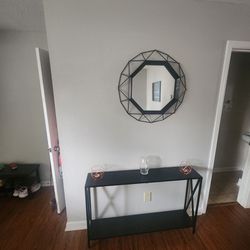 Mirror & Side Table