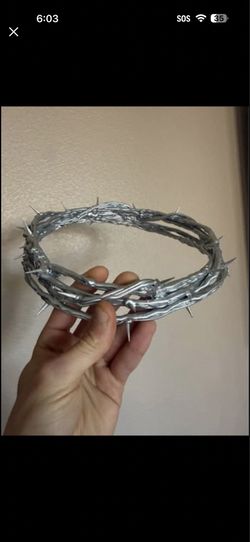 (Silver colored) Thorned Crown - religious, gothic, fantasy, cosplay, jesus, madonna, kendrick