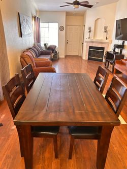 Ashley Larchmont Dining Table + 6 Chairs