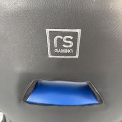 RS Gaming™ RGX Faux Leather High-Back Gaming Black/Blue, 