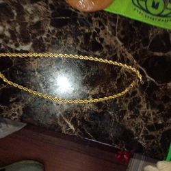 23 Inch 14 K Rope Chain 