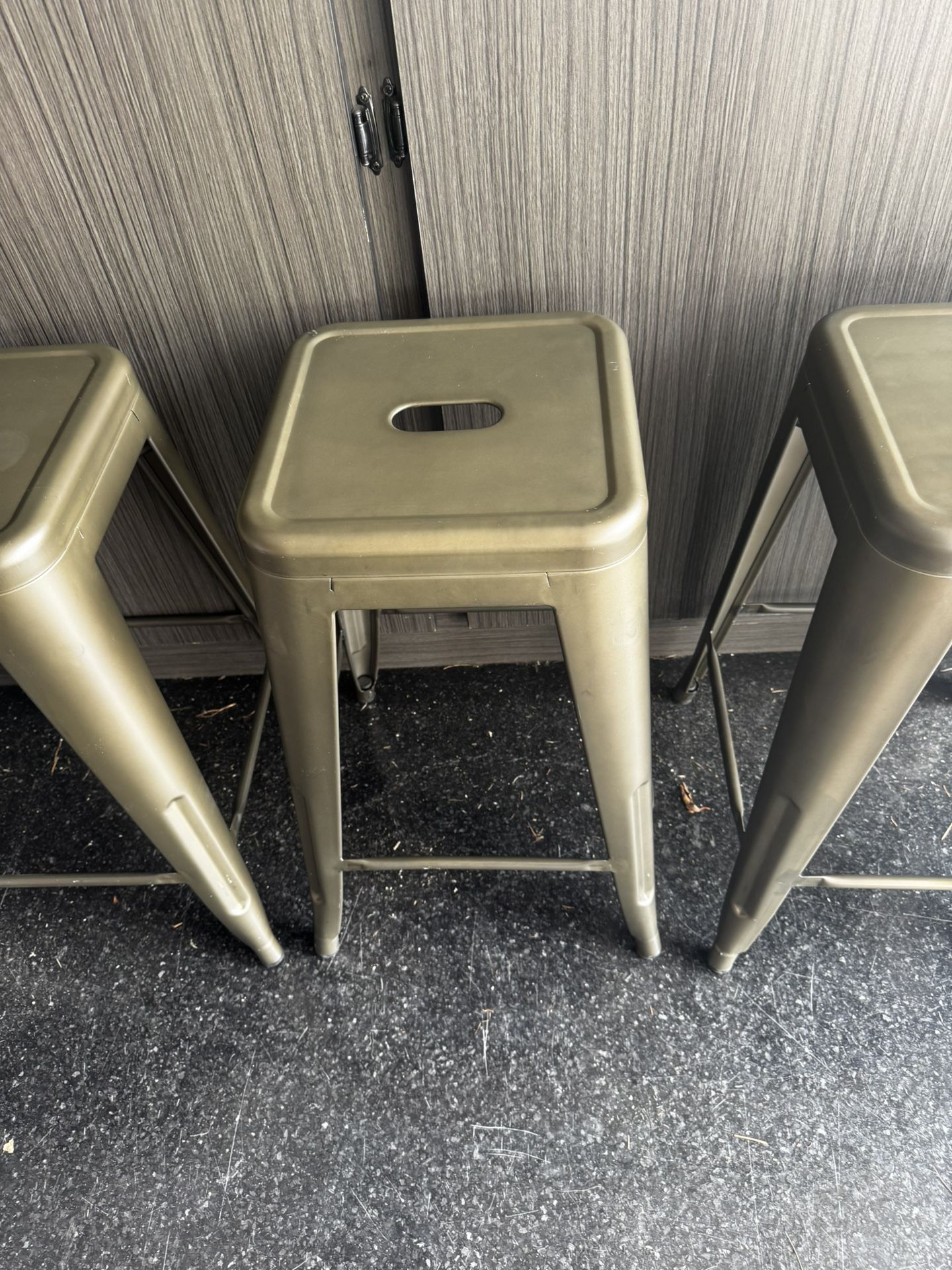 Metal Bar Stools (4)