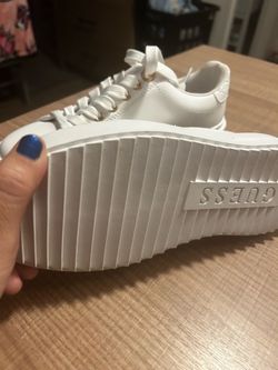 Guess white shoes