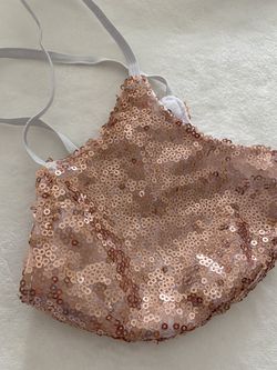 Handmade Face Masks Glitter Rose Pink Cute