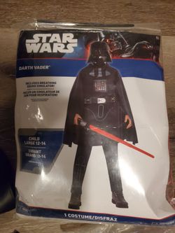 Star Wars Darth Vader Kids Costume Child 8-10