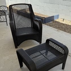 Wicker Chair And Ottoman- Have To Pick Up Today 