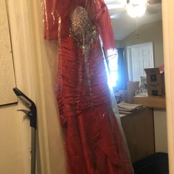Red Mermaid Dress