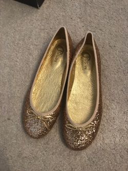 Gold Glitter Flats