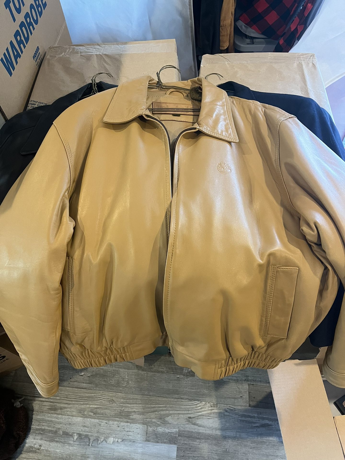 Timberland Leather Jacket (2003) Like New!