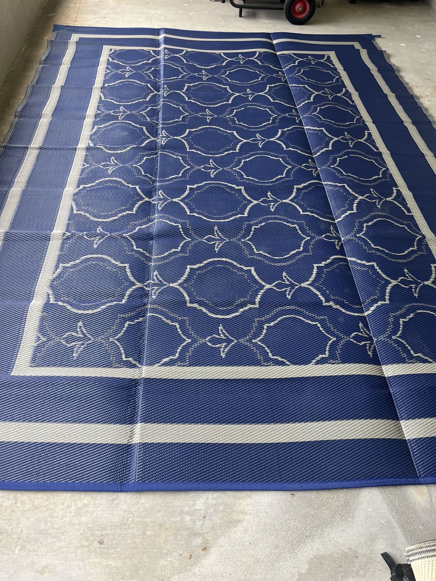 Camping Plastic Straw Rug New- Never Used