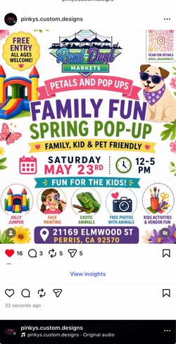 Pop up this weekend in Perris!
