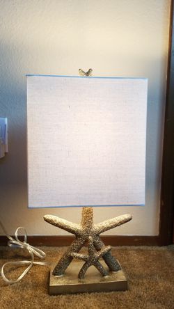 Gold starfish lamp