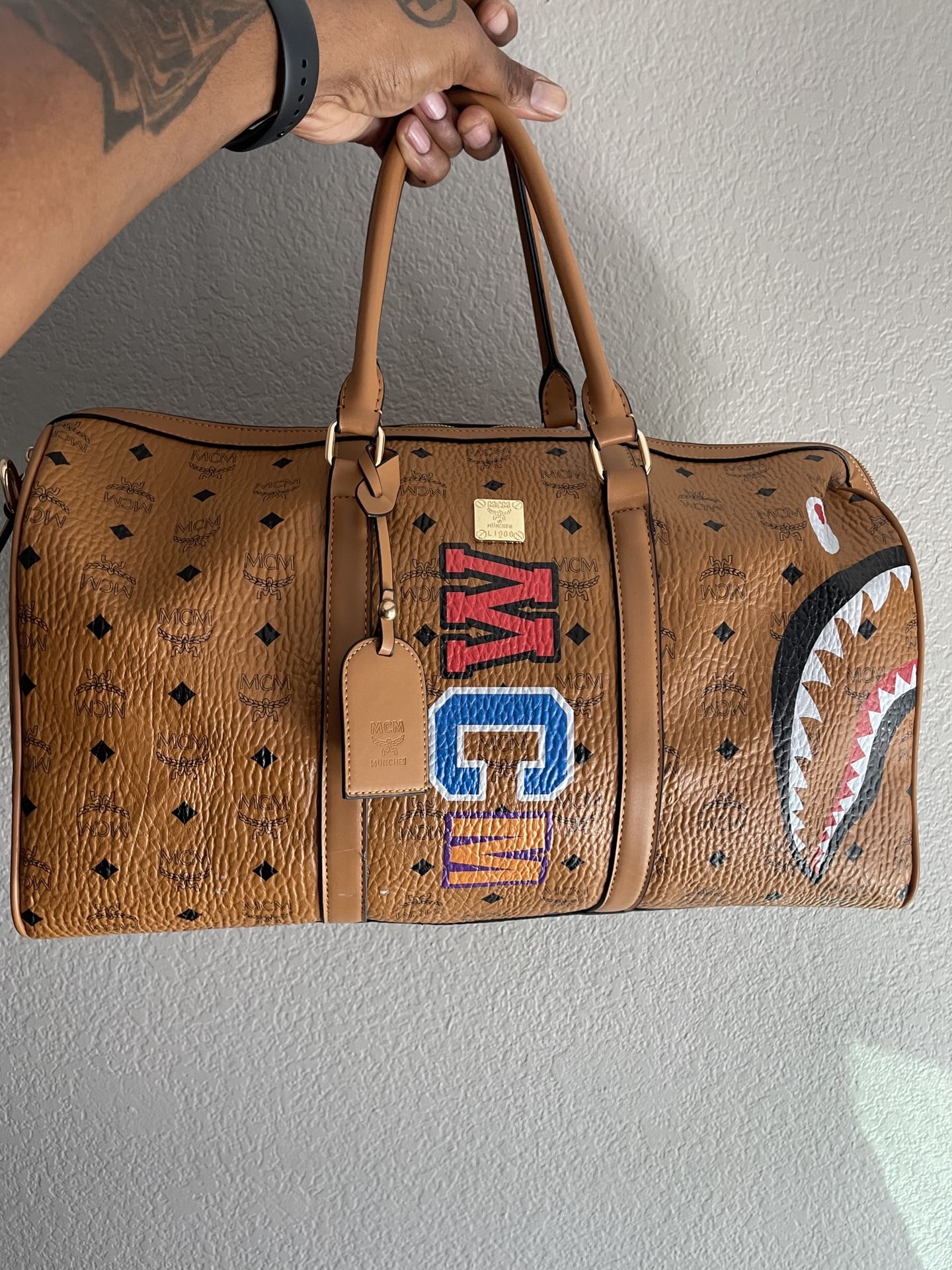 MCM X BAPE Shark Weekender