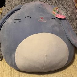Sebastian the Periwinkle Blue Bunny 16” Squishmallow NWT