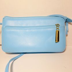Beautiful baby blue Giani Bernini leather bag