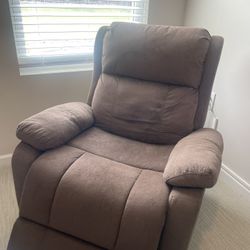 Brown Recliner- Remote Controlled 