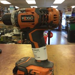 Rigid 18v Drill W/ Battery (No Charger) Has Cosmetic Wear To Drill 