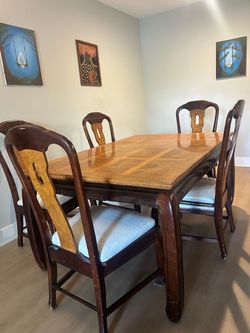 Dining table and chairs