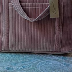 Universal Thread Ribbed Velvet Carryon Tote