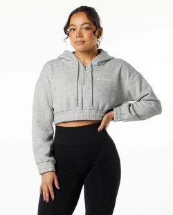 ALPHALETE CLASSIC CAPITAL CROP HOODIE