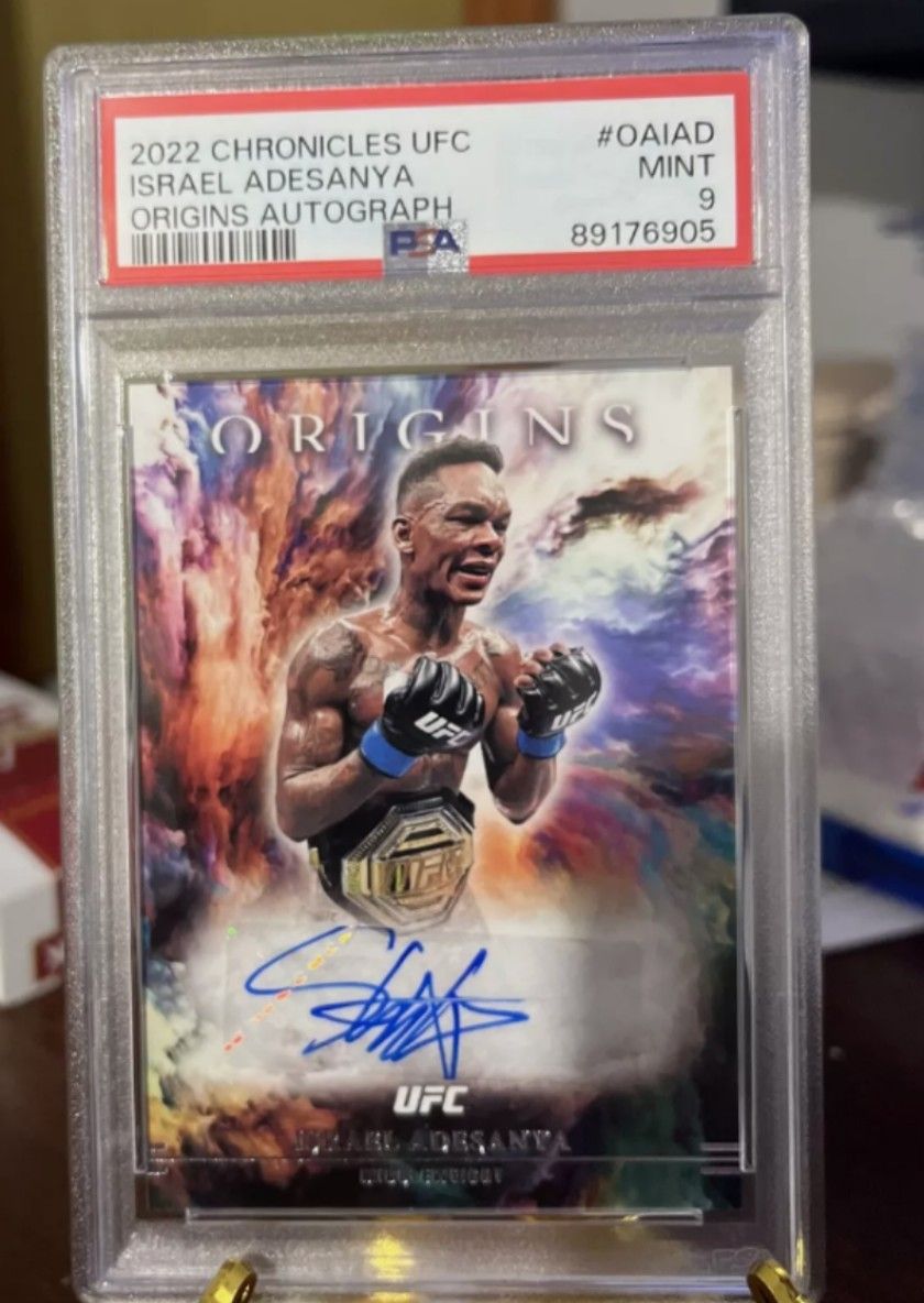 Israel Adesanya Origins Autograph Card