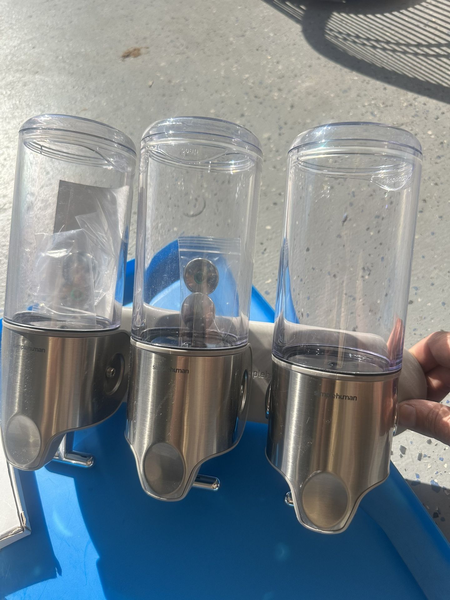 simplehuman 15 fl oz Wall Mount Soap Pump Silver 6+1 peace