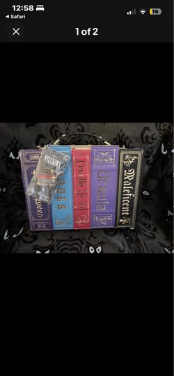 Loungefly Stitch Shoppe Exclusive Disney Villains story BookCrossbody Bag -NWT