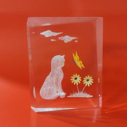 Vintage Wald Acrylic Lucite Art