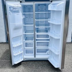 ❄️ Samsung 25 Cu. Ft. Side-by-Side Refrigerator – Stainless Steel  FREE DRIP OFF! ❄️