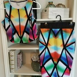 Show Stopper! Two piece unique outfit! Stunning