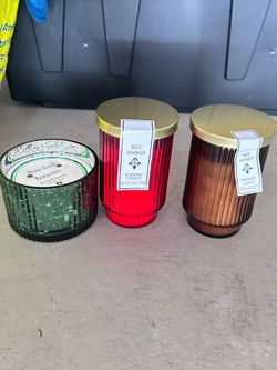 8  large candles for $20