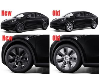 Black Tesla Model Y Covers - Black Out Your Tesla Rims - Dark Covers