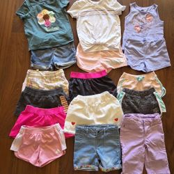Girls Summer Clothing Bundle (Size ~5-6) – Shorts, Tops & Sets