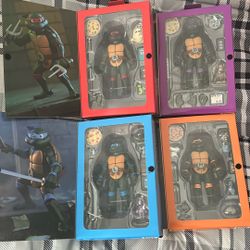 Neca Tmnt Pizza Party 4 Pack Brand New 