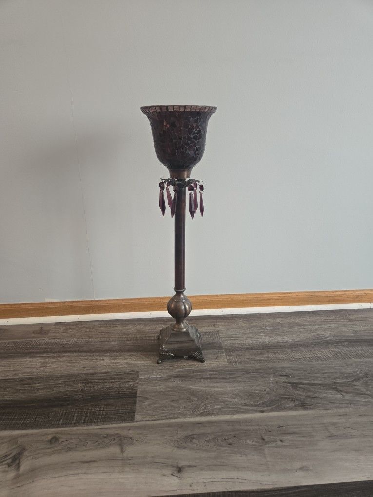 Mosaic Glass Candle Holder