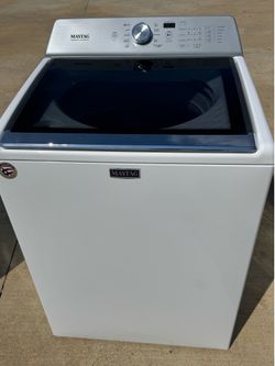 Maytag Washer commercial technology otop loader extra large load capacity stainless steel tub  Works perfectly extra for delivery same day delivery an