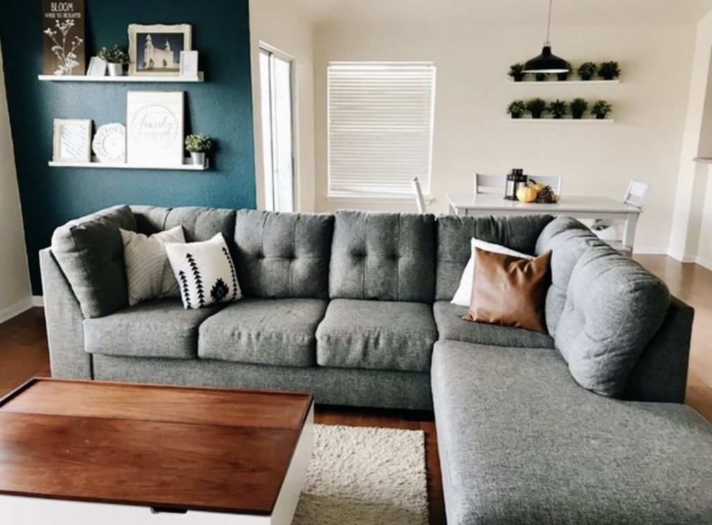 Living Spaces Sectional Couch