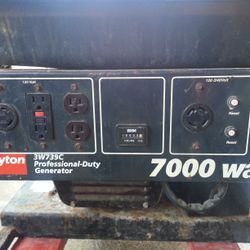 DAYTON /HONDA 7000 W GENERATOR