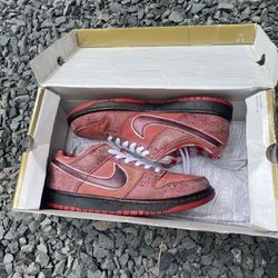 Nike SB Dunk Low Concepts Red Lobster Size 10