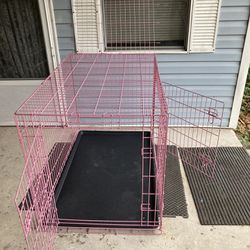 Xx Large Wire Dog Crate Like New With Divider Panel (48”x31”x29”)