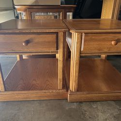 Oak End tables