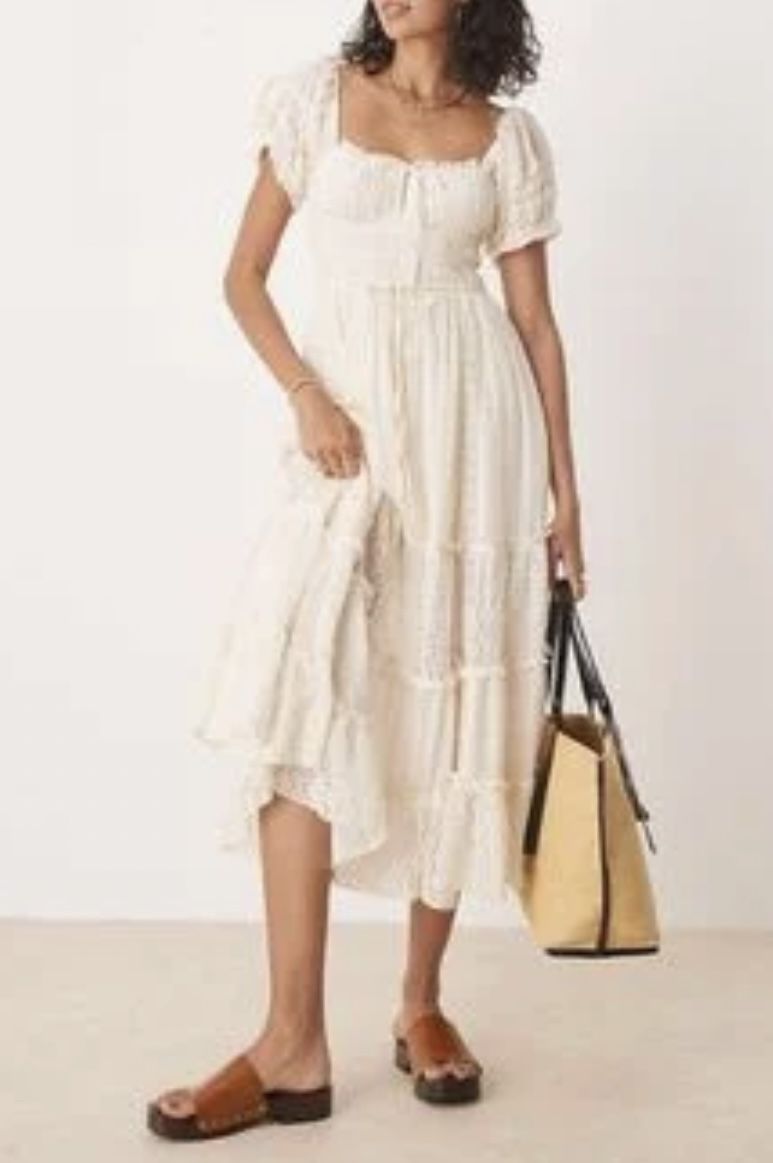 FREE PEOPLE Falling Sun Midi Dress NWOT