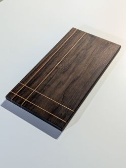 Medium sized, Walnut and Cherry striped charcuterie/cutting board