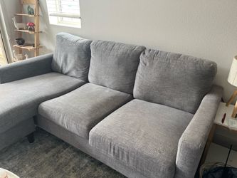 Gray Couch with Chaise